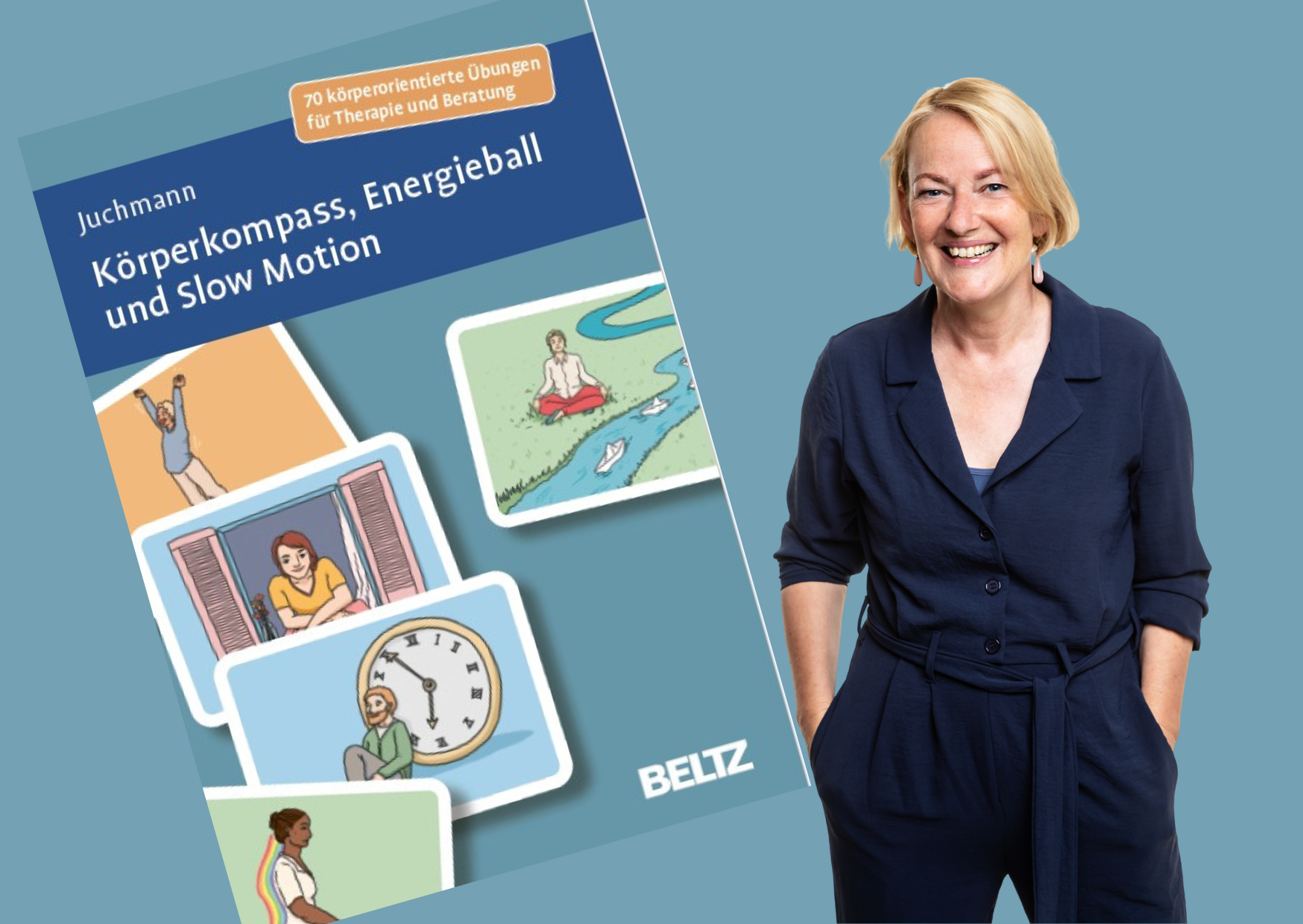 Postkarte Kartenset Körperkompass